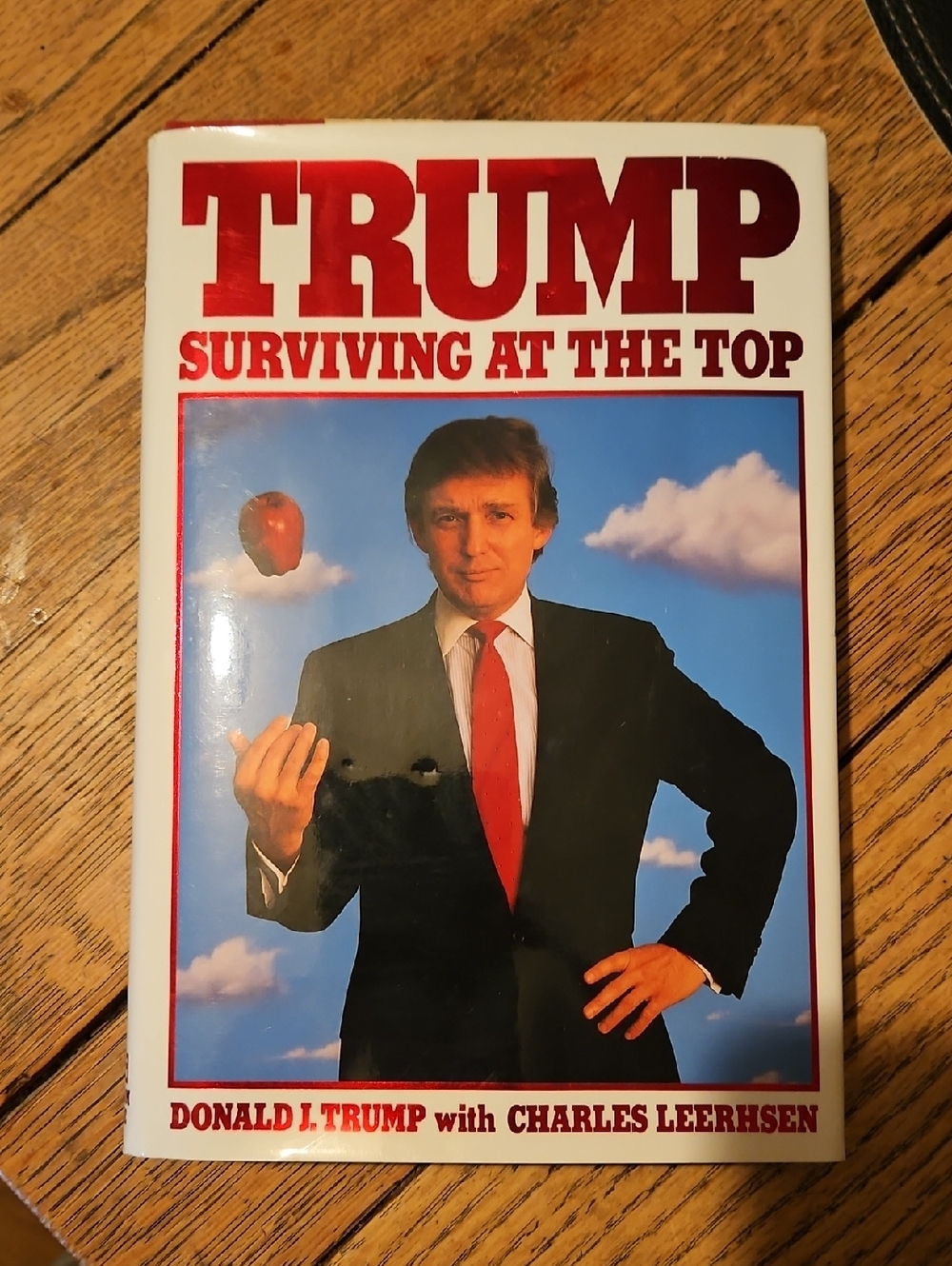 Trump Surviving at the Top With Charles Leerhsen First Edition Book